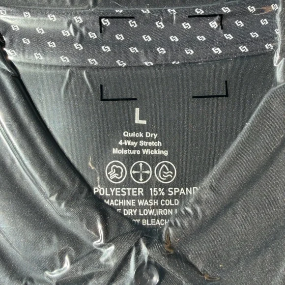 Men's Black Polo Shirt - Picture 4 of 6